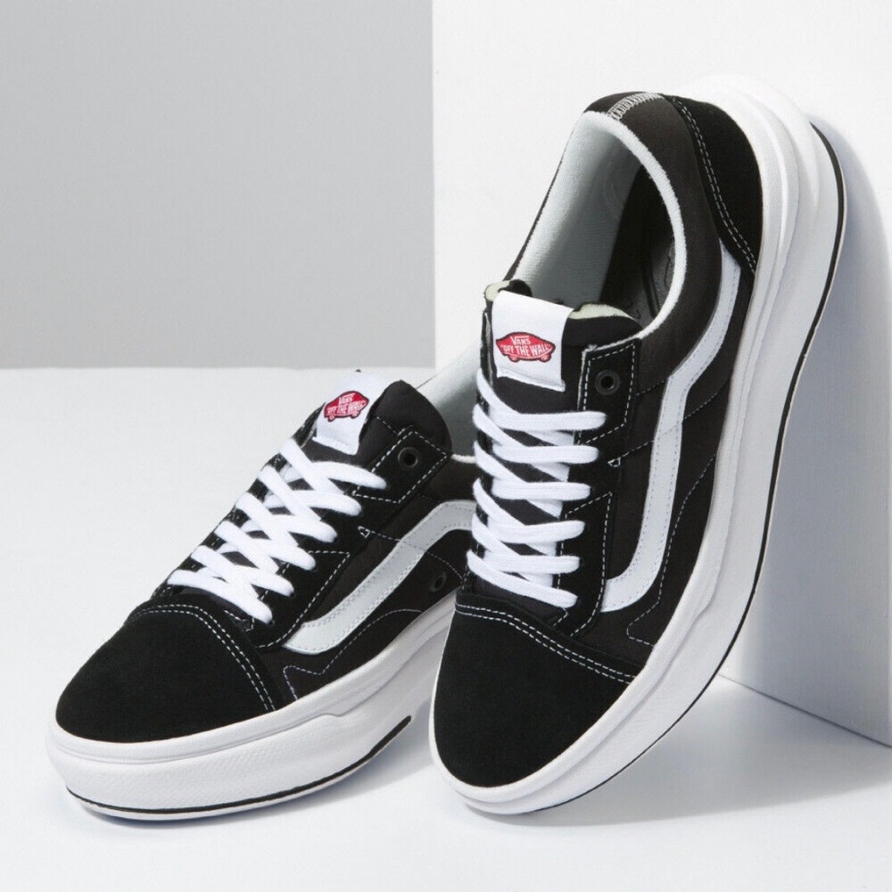Vans Old Skool Over Black and White Sneakers - Picture 5 of 6
